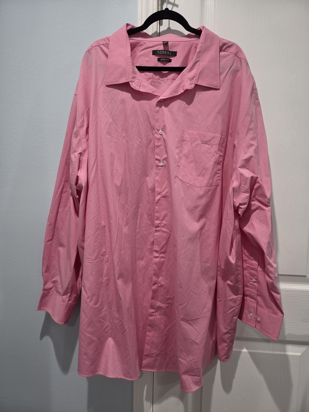 Pink Long-Sleeve Dress Shirt - Solid